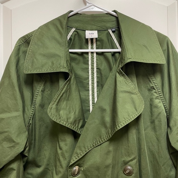 CAbi Jackets & Blazers - CAbi #5478 Expedition Jacket Sz Large Women’s Army Green Trench  Excellent Condi